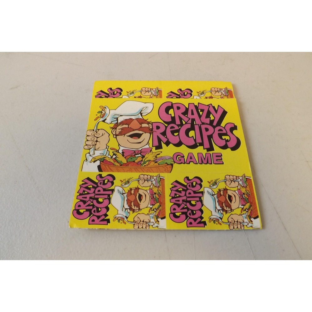 Vintage 1988 Muppets Swedish Chef Crazy Recipes Game
